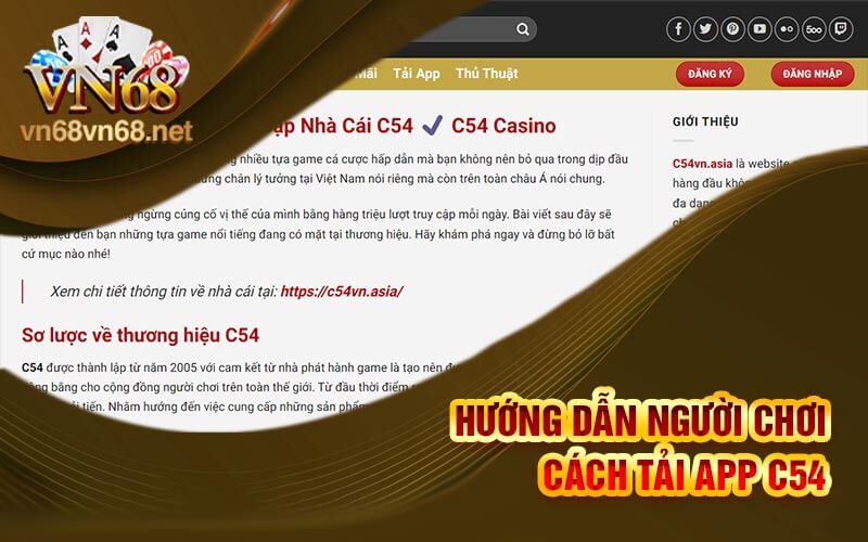 Hướng Dẫn Người Chơi Cách Tải App C54